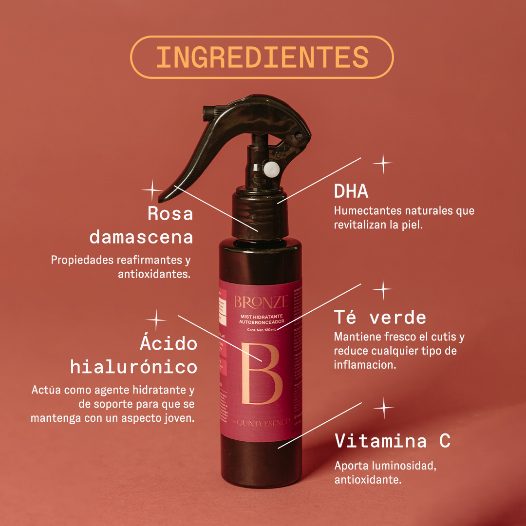 Mist Hidratante Autobronceador Facial